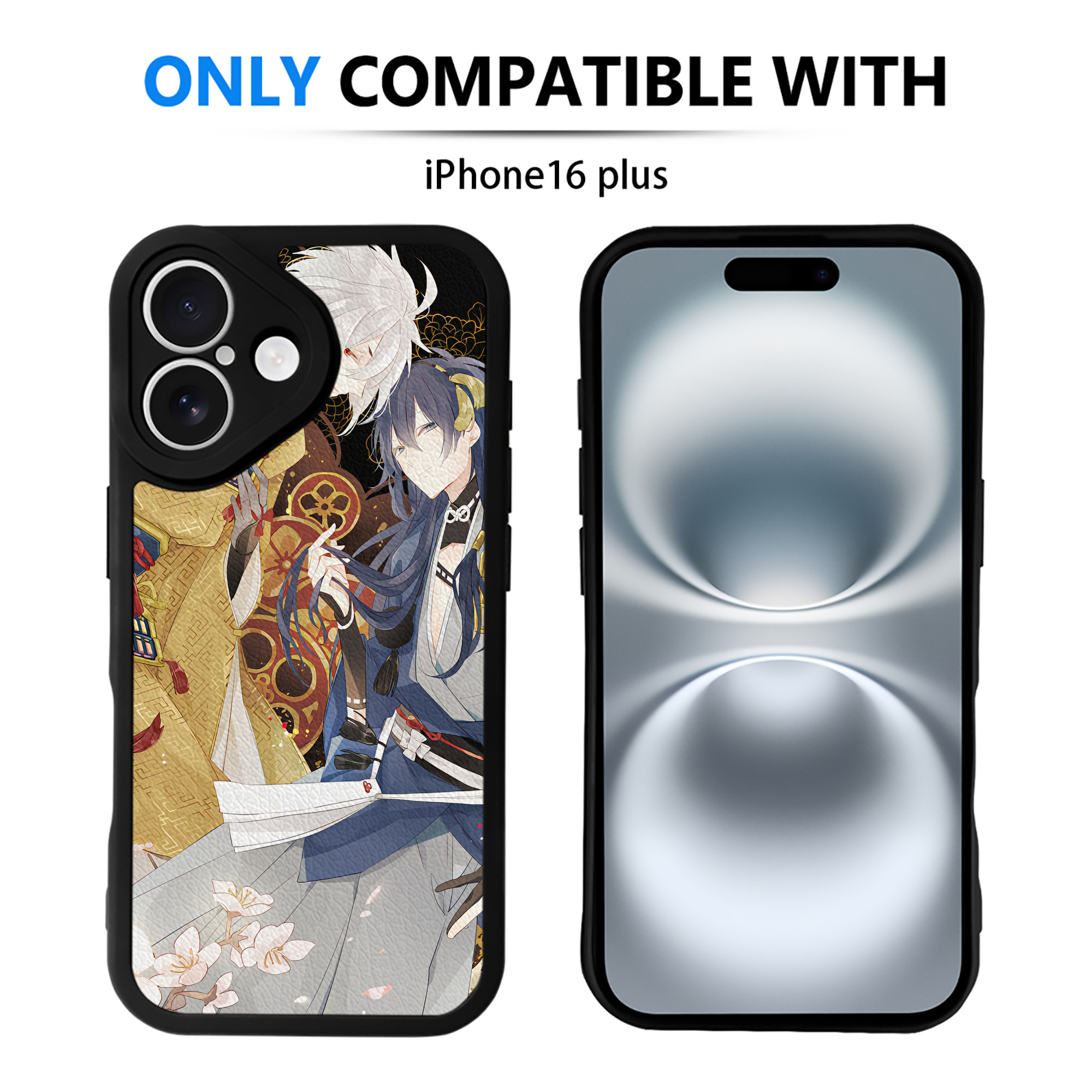 （画像用） 刀剣乱舞 Touken Ranbu 【iPhone 16シリーズ対応】シリコンスマホケース（レザー調） 材質：シリコン